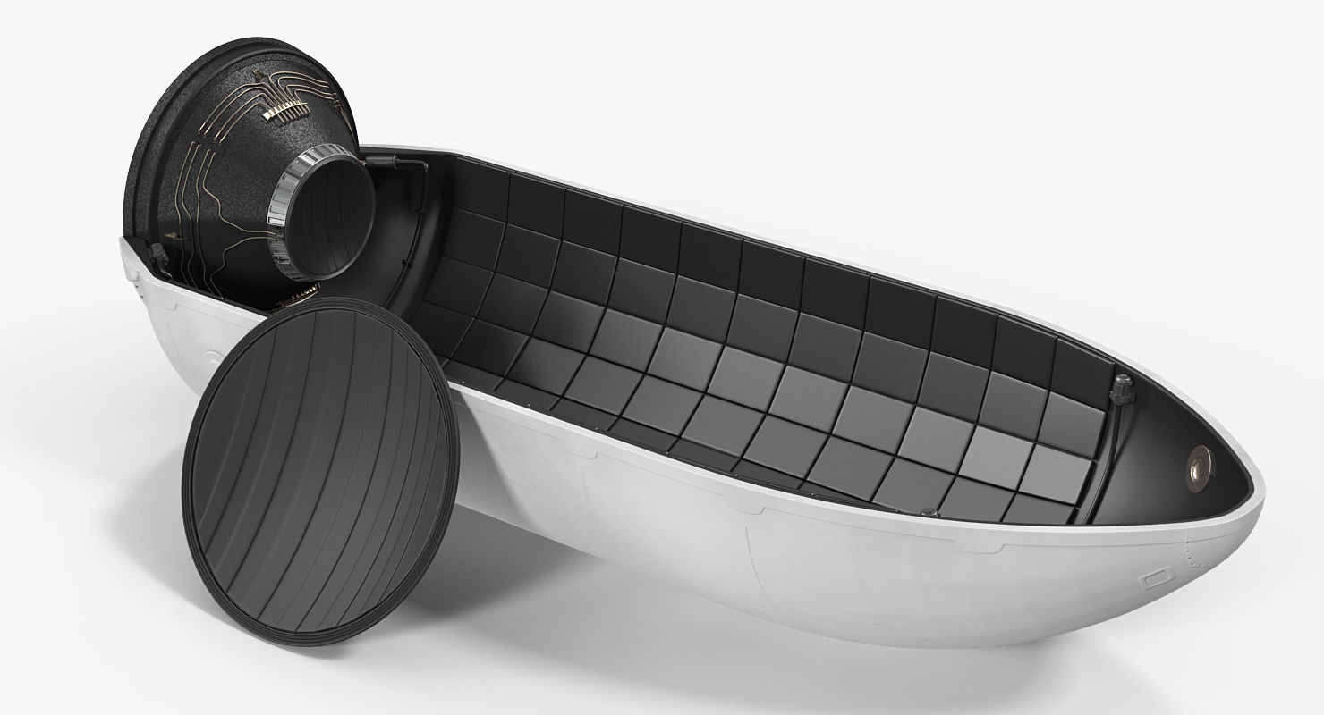 Spaceship Payload Capsule 3D model_5