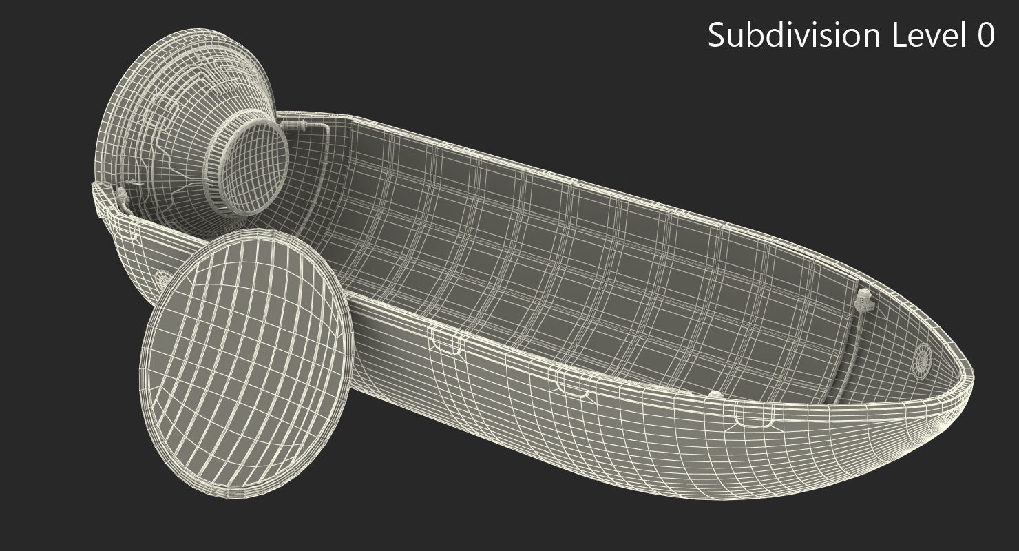 Spaceship Payload Capsule 3D model_9