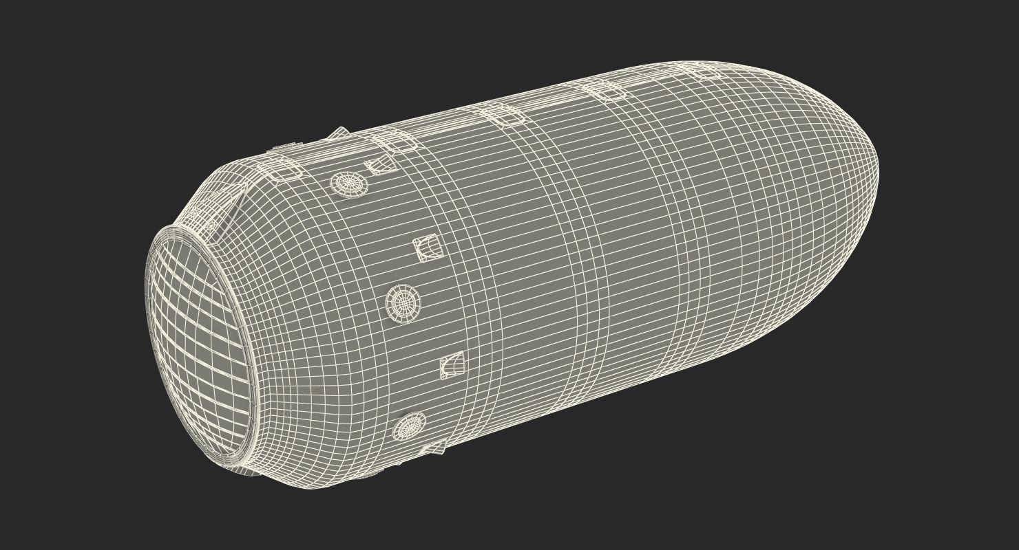 Spaceship Payload Capsule 3D model_15