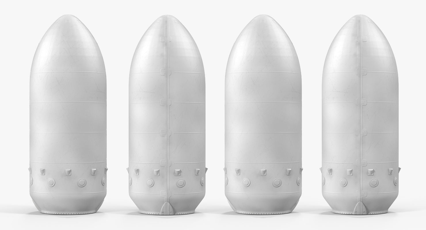 Spaceship Payload Capsule 3D model_6