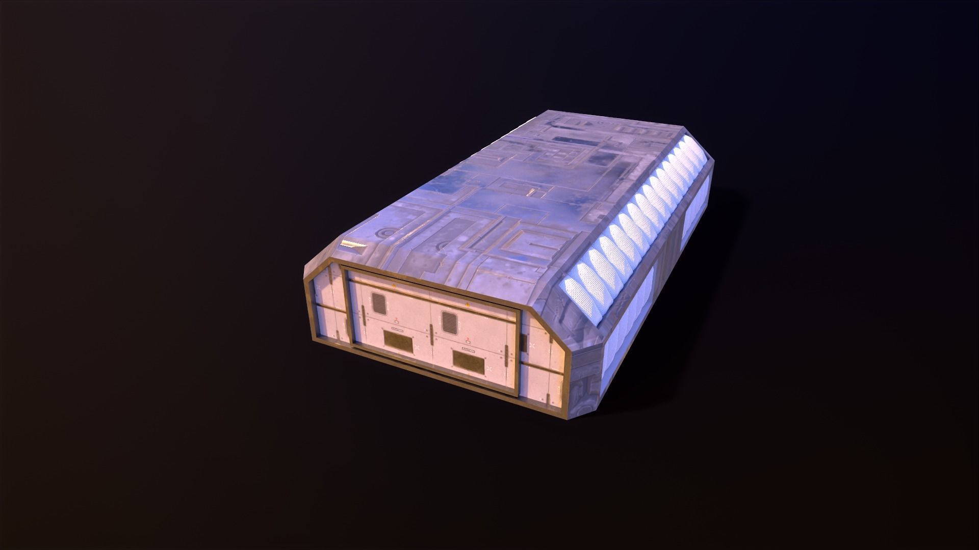 Lunar Base Low-poly 3D model_9