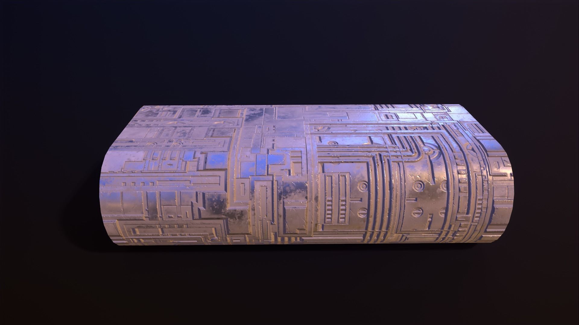 Lunar Base Low-poly 3D model_7