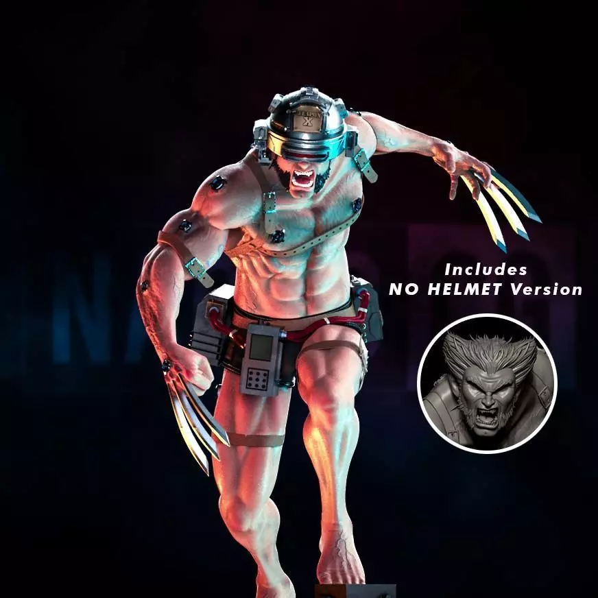 Fan Art Wolverine Weapon X - Statue 3D print model_0