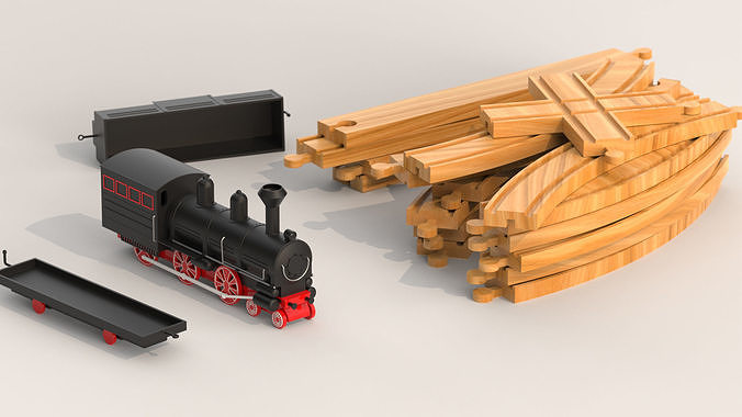 Toy Train 3D model