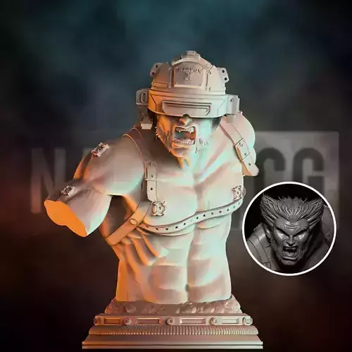 Fan Art Wolverine Weapon X - Bust