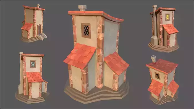 Stylized Fantasy Medieval House