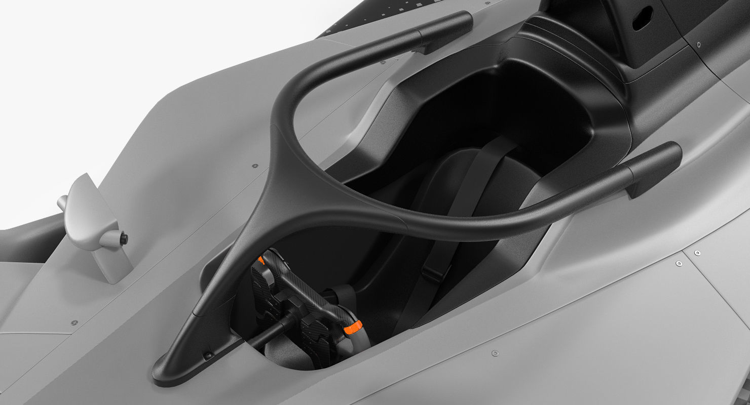 Formula E Car Generic Rigged 3D model_13
