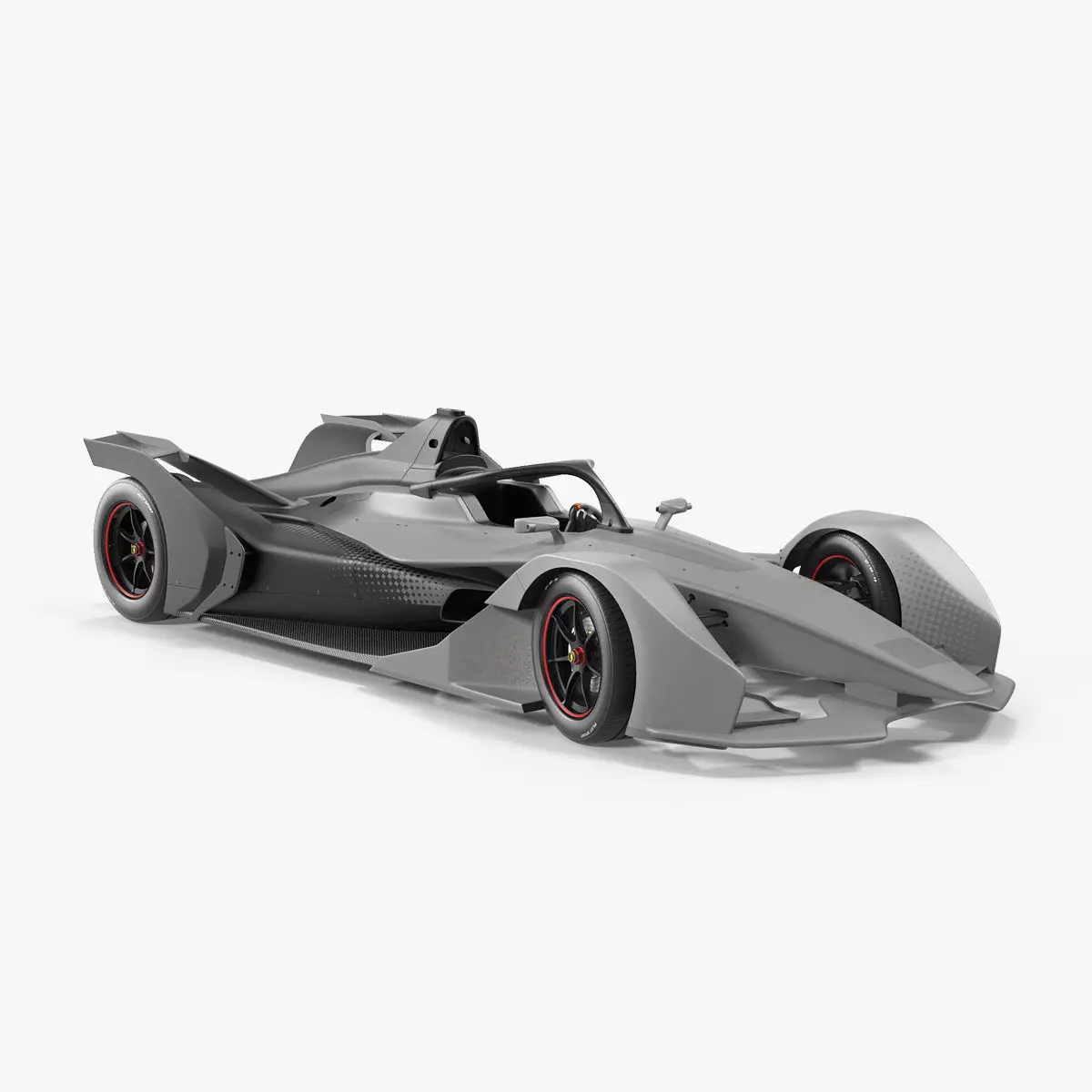 Formula E Car Generic Rigged 3D model_0
