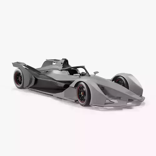 Formula E Car Generic Rigged