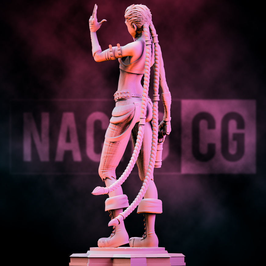 Fan Art Jinx - Statue 3D print model_4