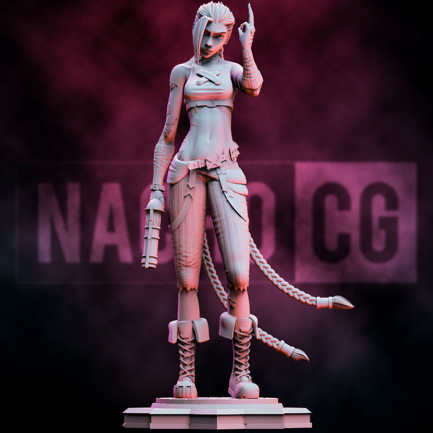 Fan Art Jinx - Statue 3D print model_1