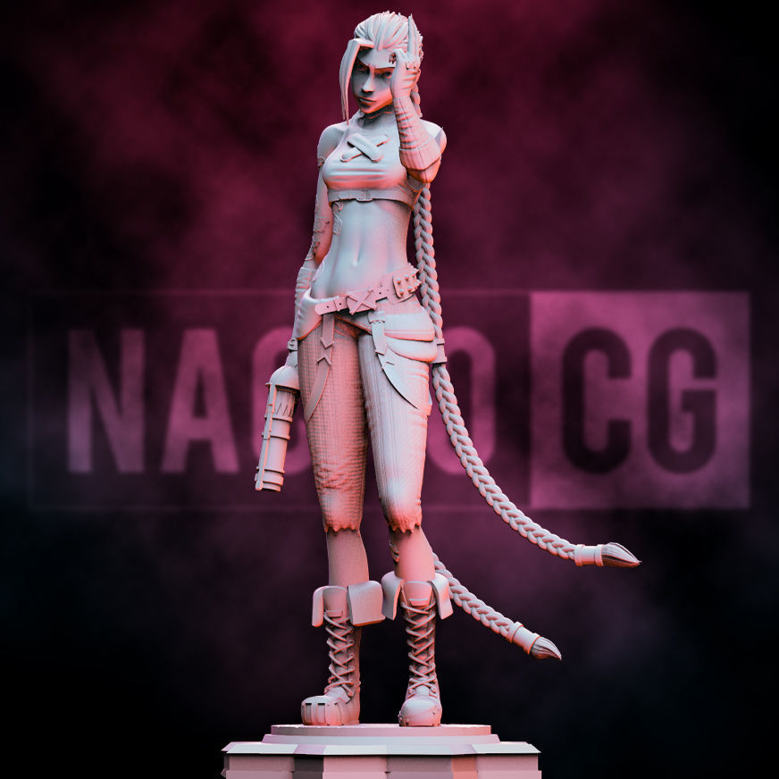 Fan Art Jinx - Statue 3D print model_2