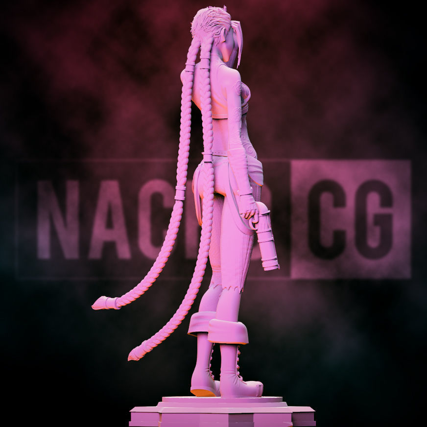 Fan Art Jinx - Statue 3D print model_5