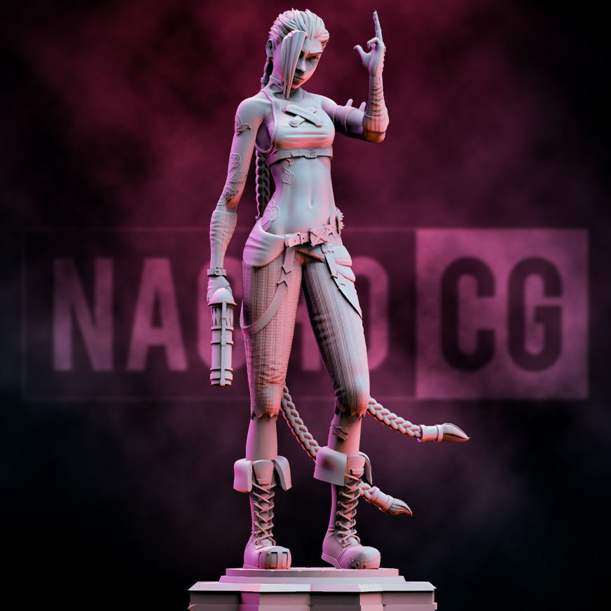 Fan Art Jinx - Statue 3D print model_6