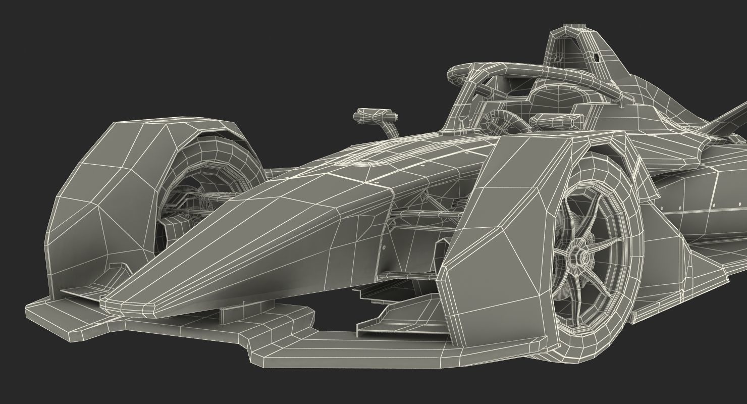 Formula E Car Generic 3D model_24