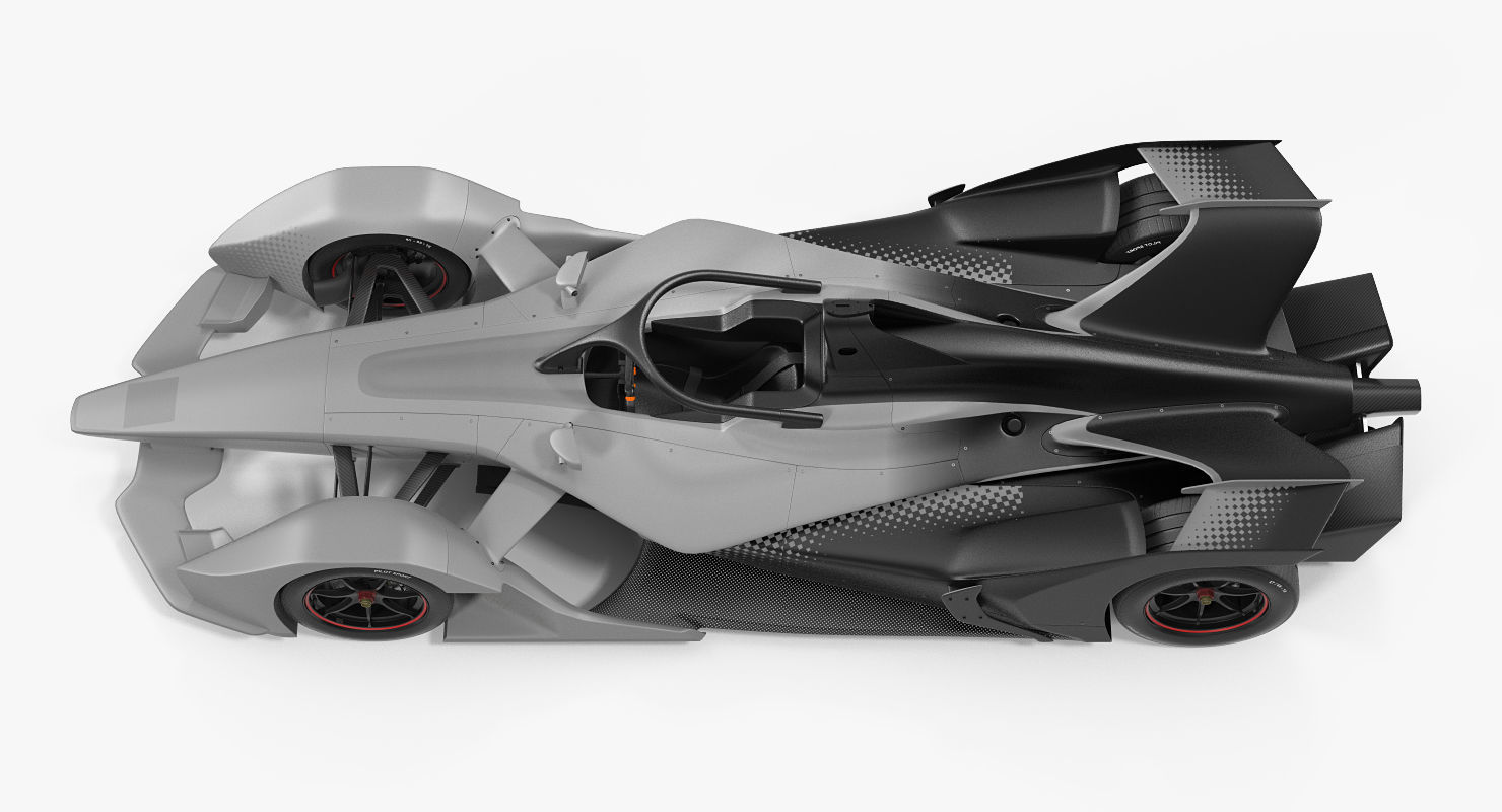 Formula E Car Generic 3D model_9