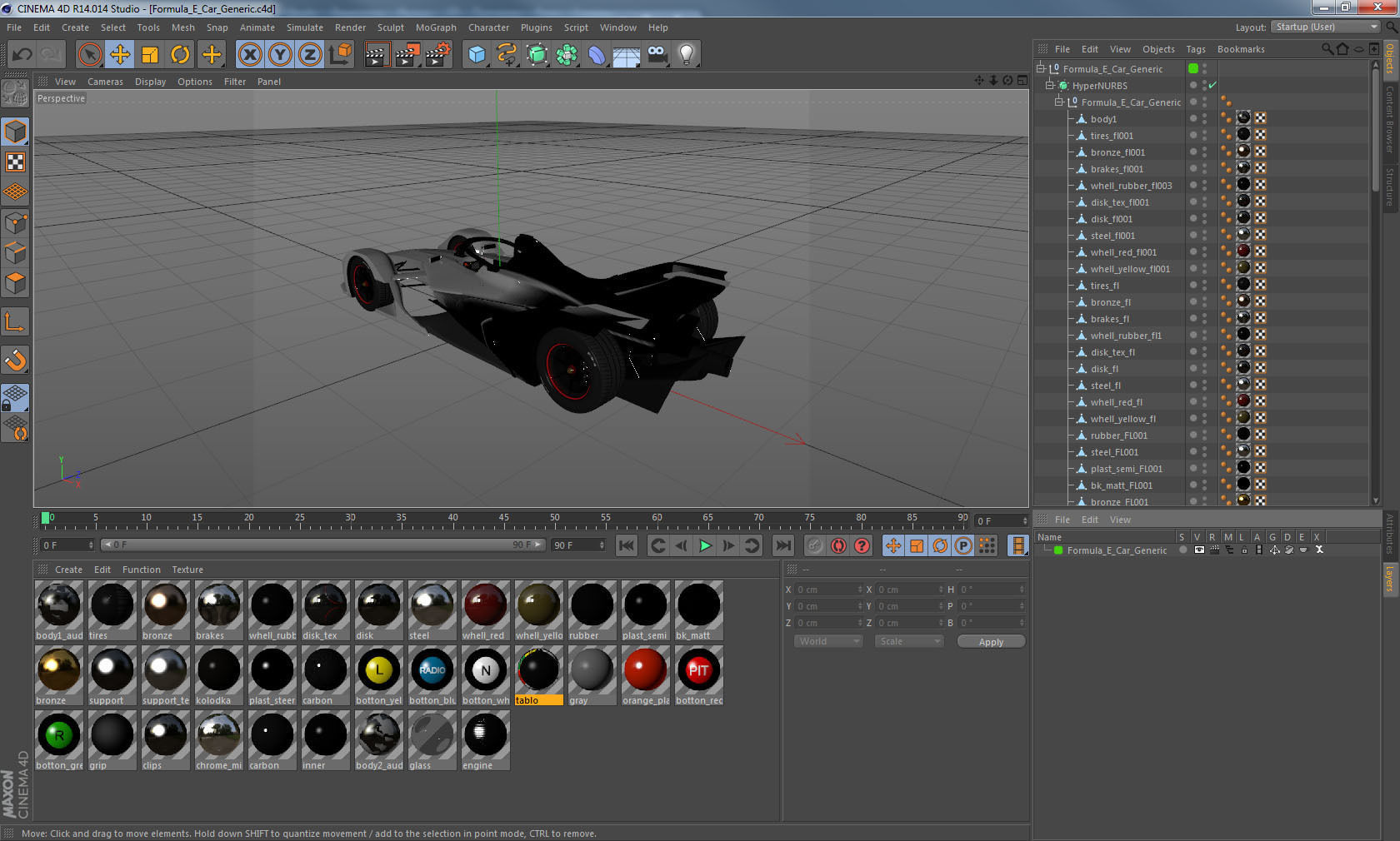 Formula E Car Generic 3D model_31