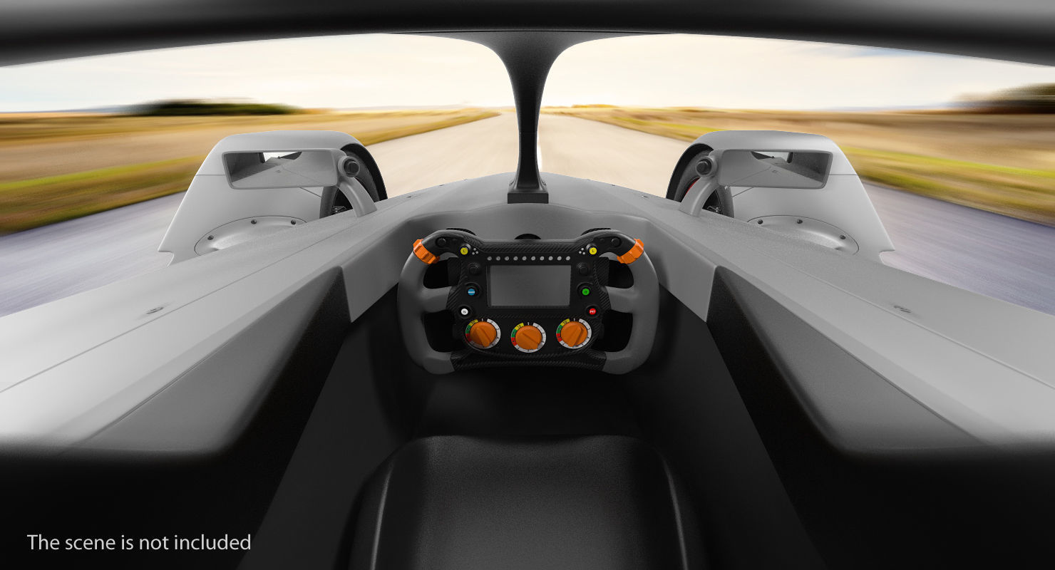 Formula E Car Generic 3D model_3