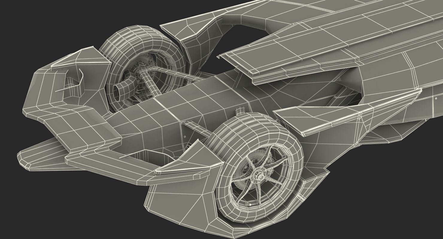 Formula E Car Generic 3D model_29