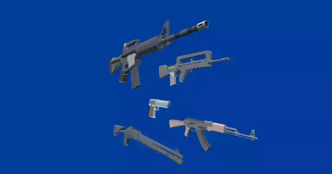 lowpoly weapons pack