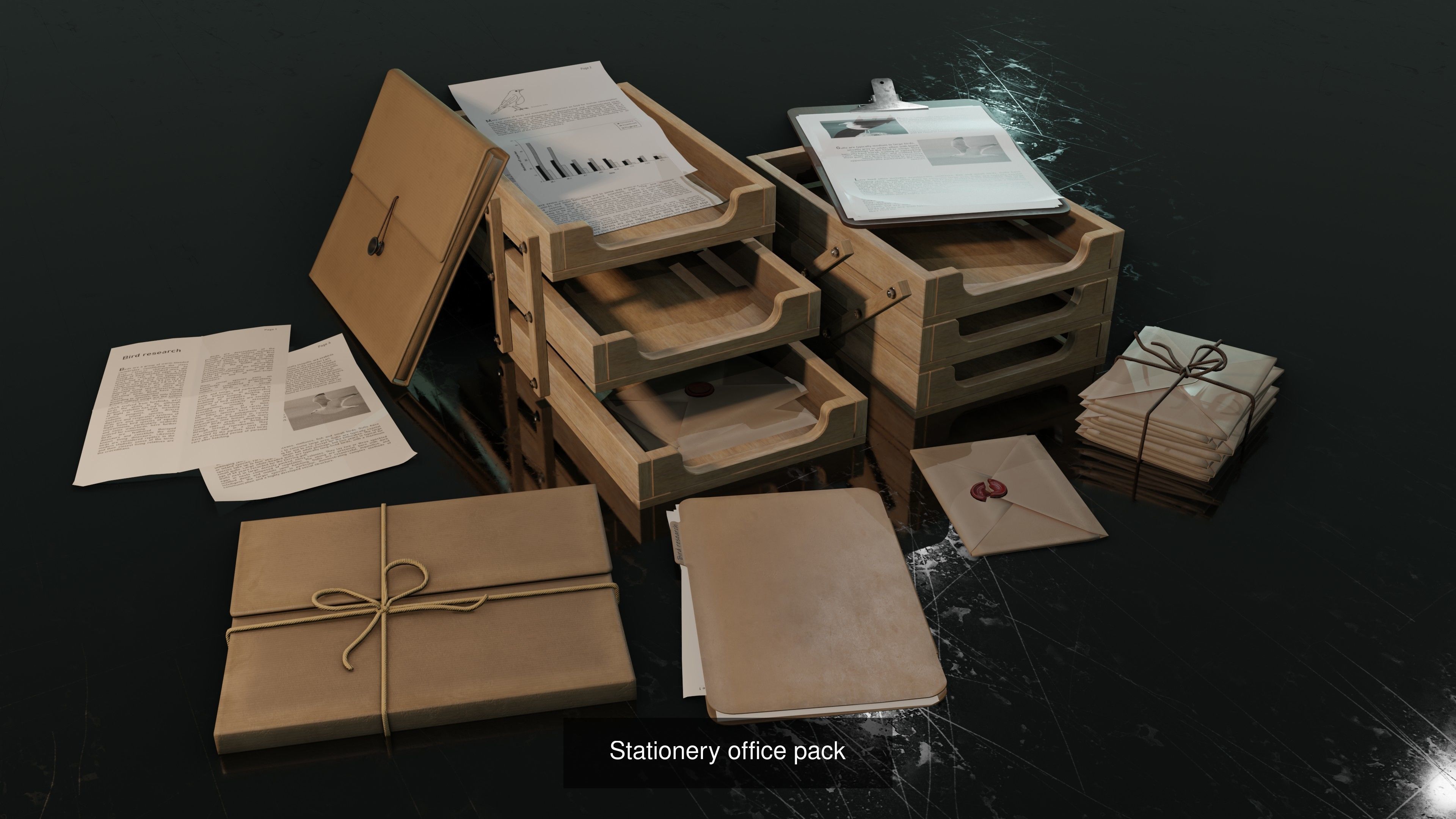 office environment  3D Model Collection_8
