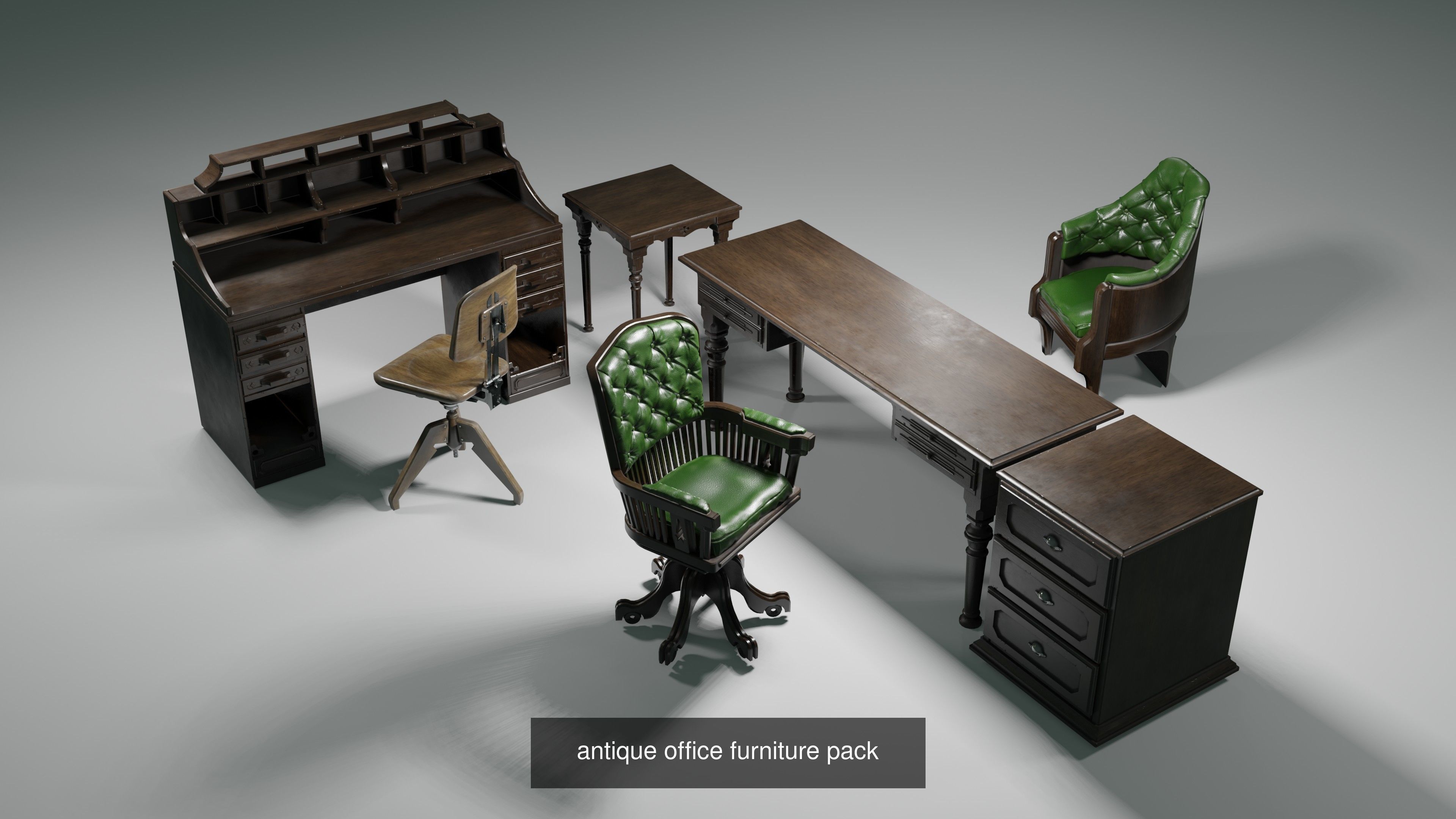office environment  3D Model Collection_4