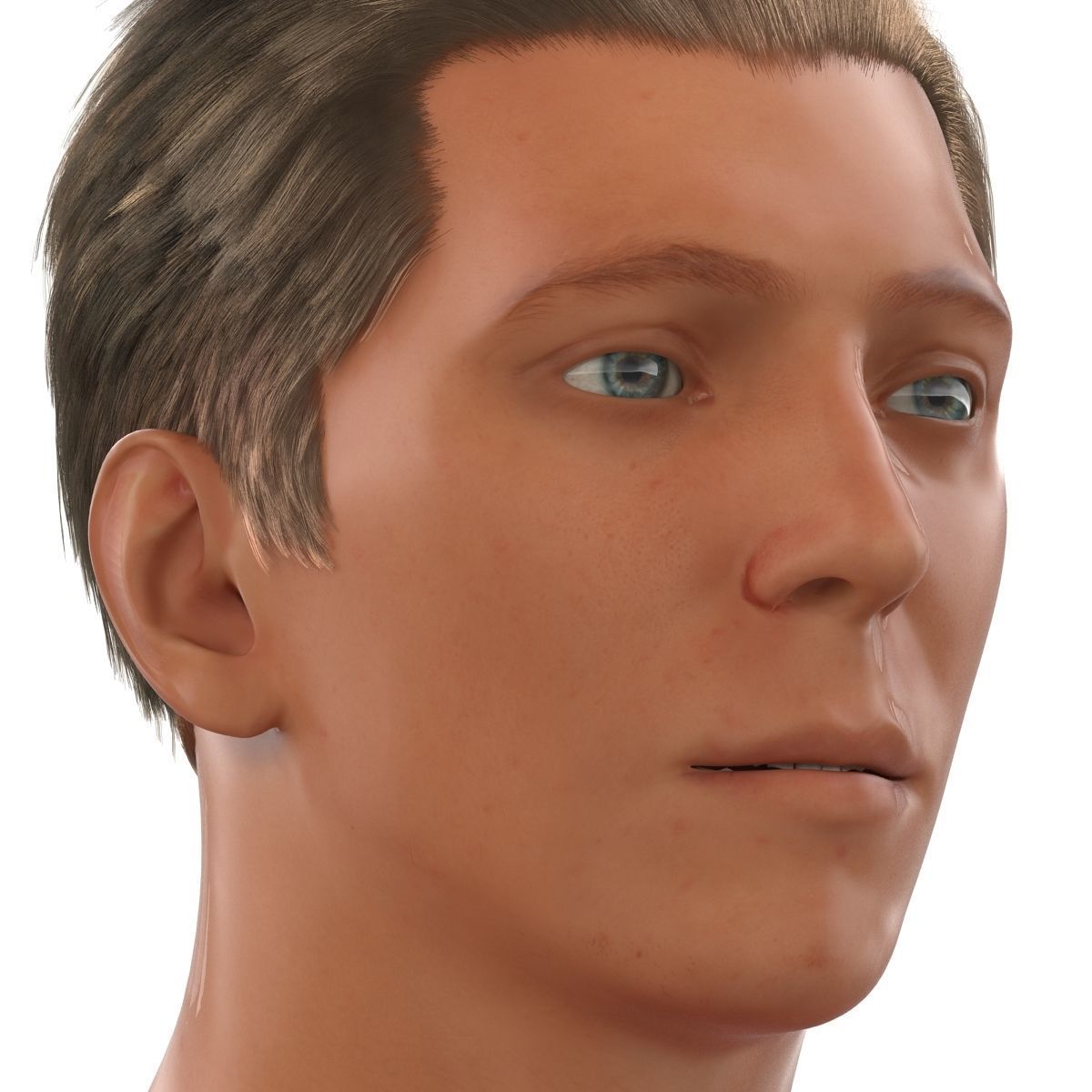 Soccer Player Generic Rigged 2 for Cinema 4D 3D model_35