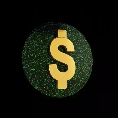 3D Dollar NFT Coin Modeling and Animation