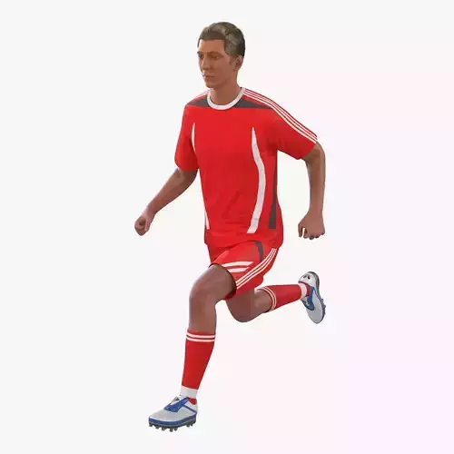 Soccer Player Generic Rigged 2 for Maya 3D model
