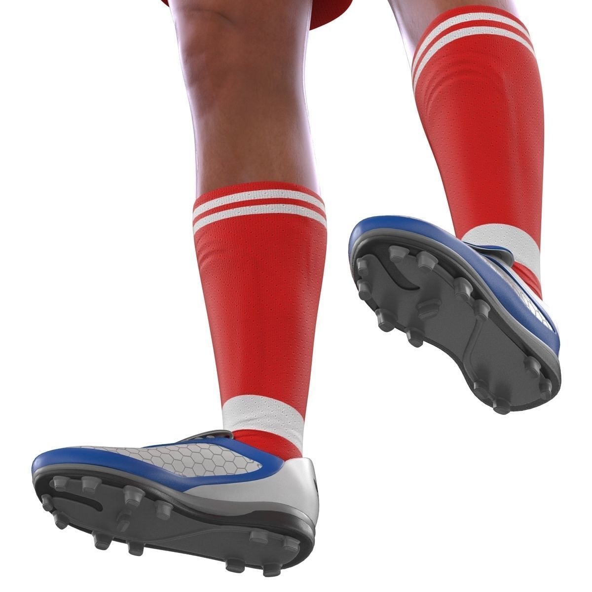 Soccer Player Generic Rigged 2 for Maya 3D model_40