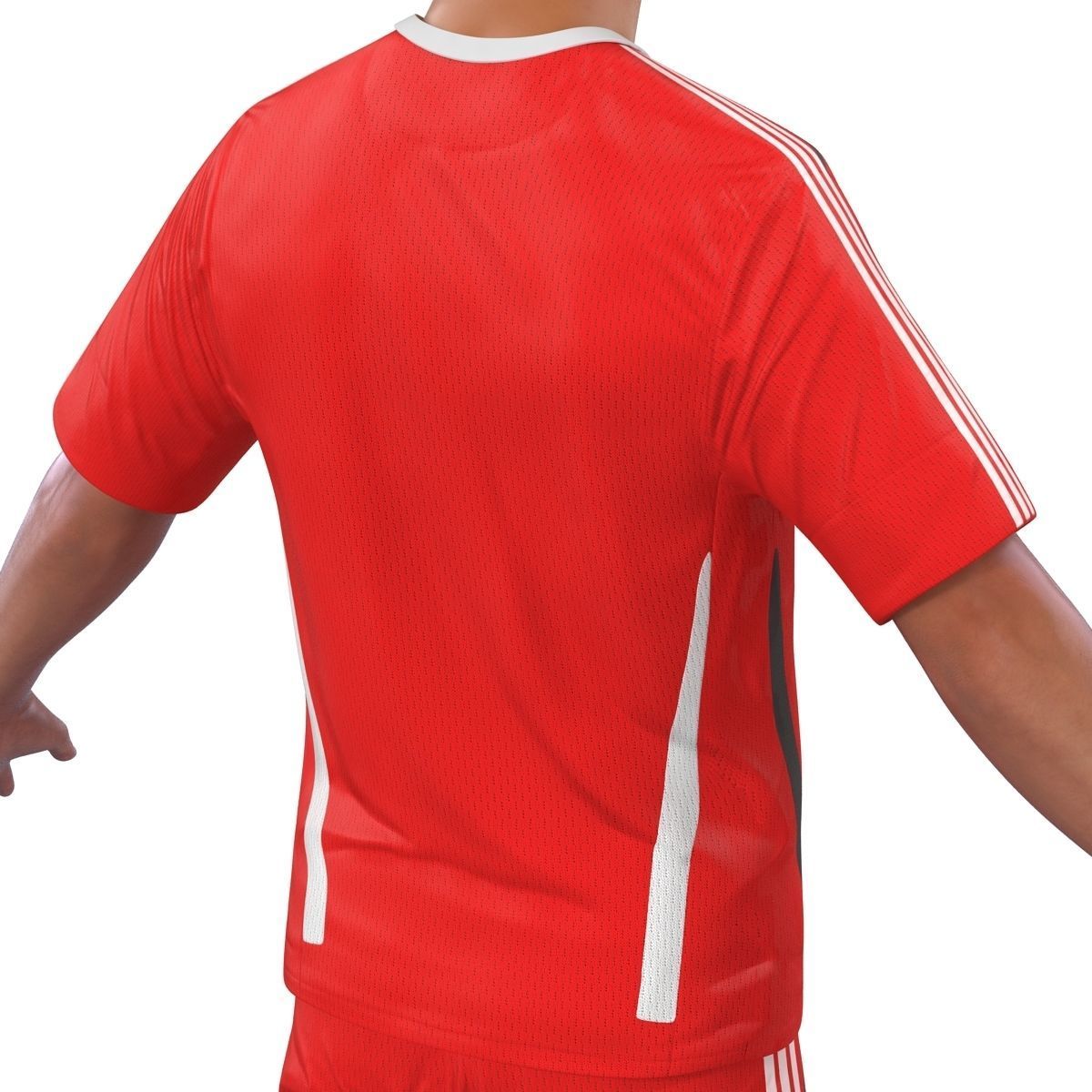 Soccer Player Generic Rigged 2 for Maya 3D model_26