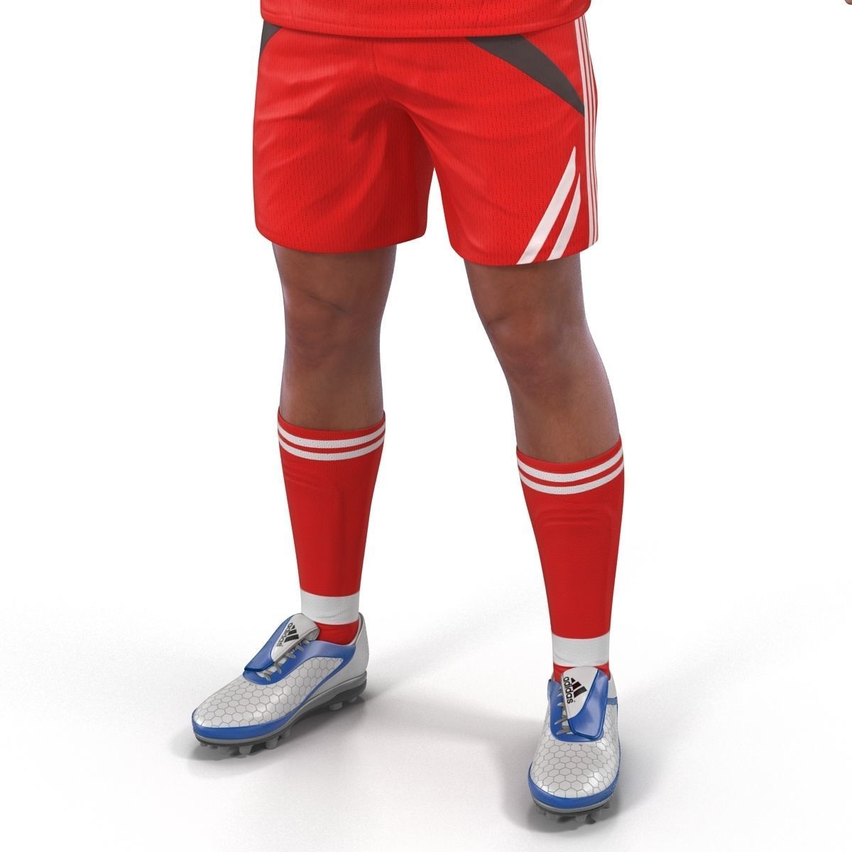 Soccer Player Generic Rigged 2 for Maya 3D model_29