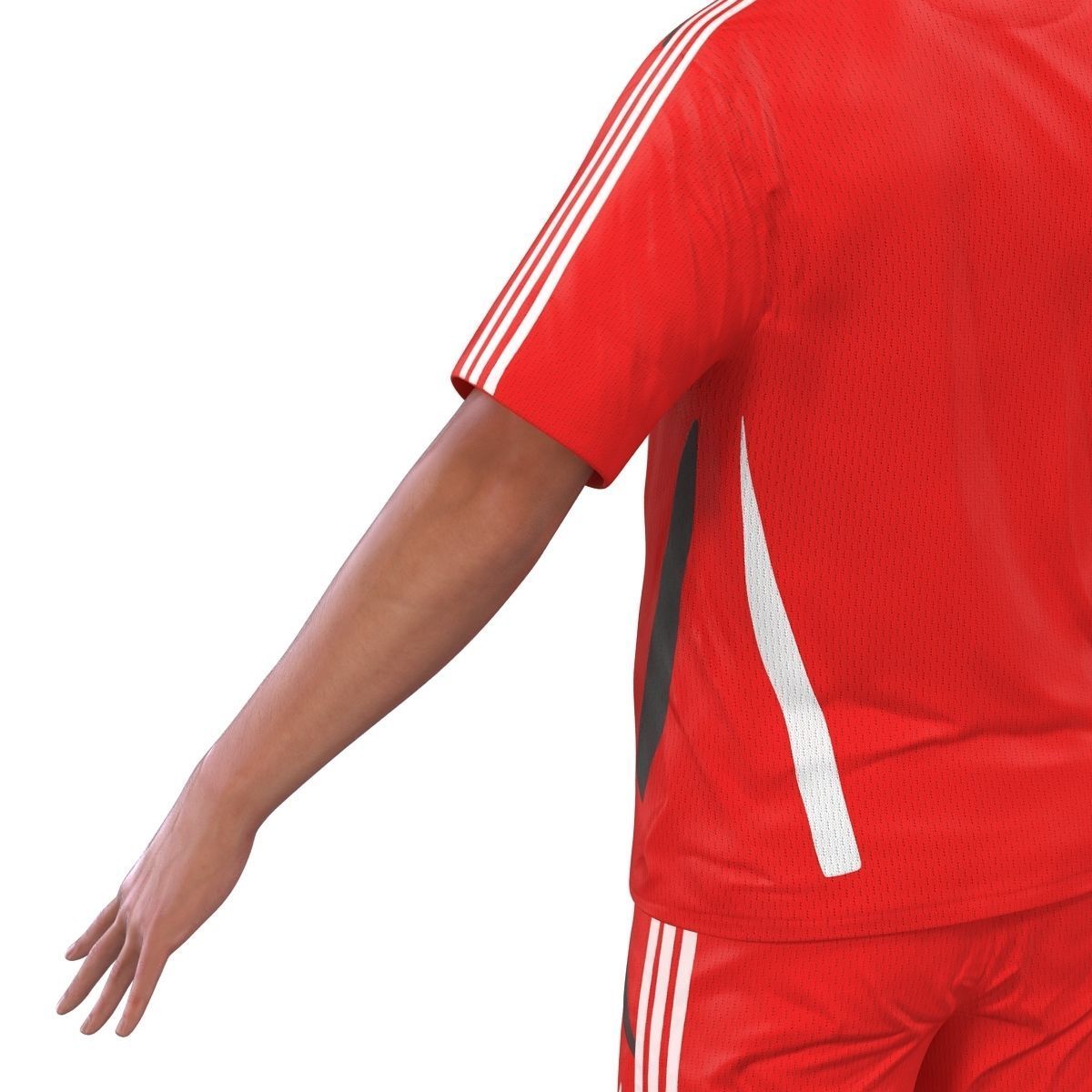 Soccer Player Generic Rigged 2 for Maya 3D model_28