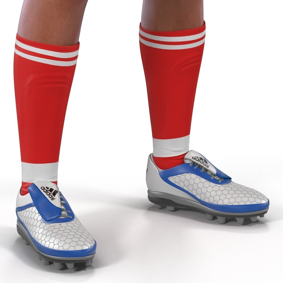 Soccer Player Generic Rigged 2 for Maya 3D model_38