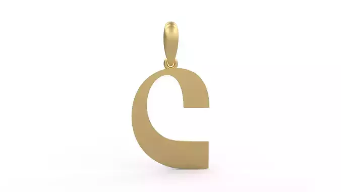 Initial Letters Pendant Mollie Rocky C
