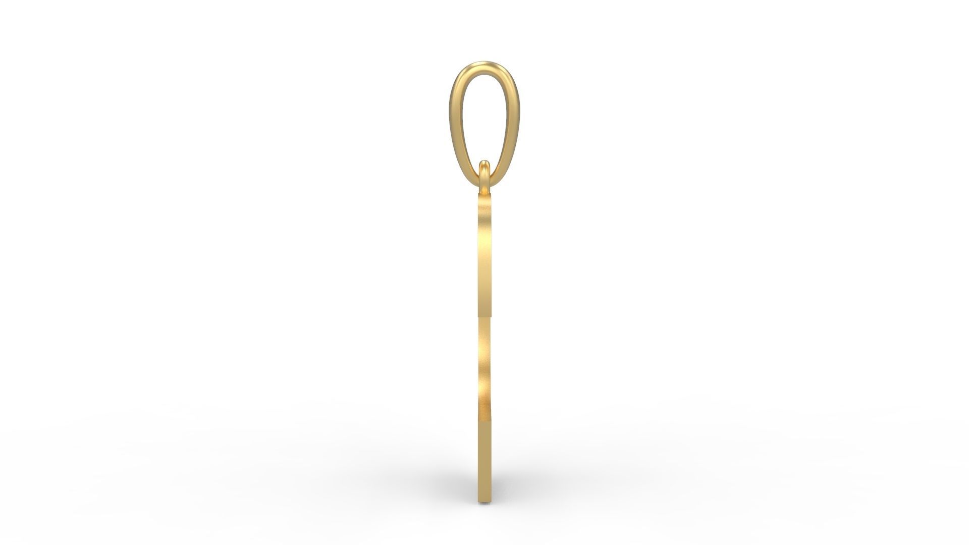 Initial Letters Pendant Mollie Rocky C 3D print model_2