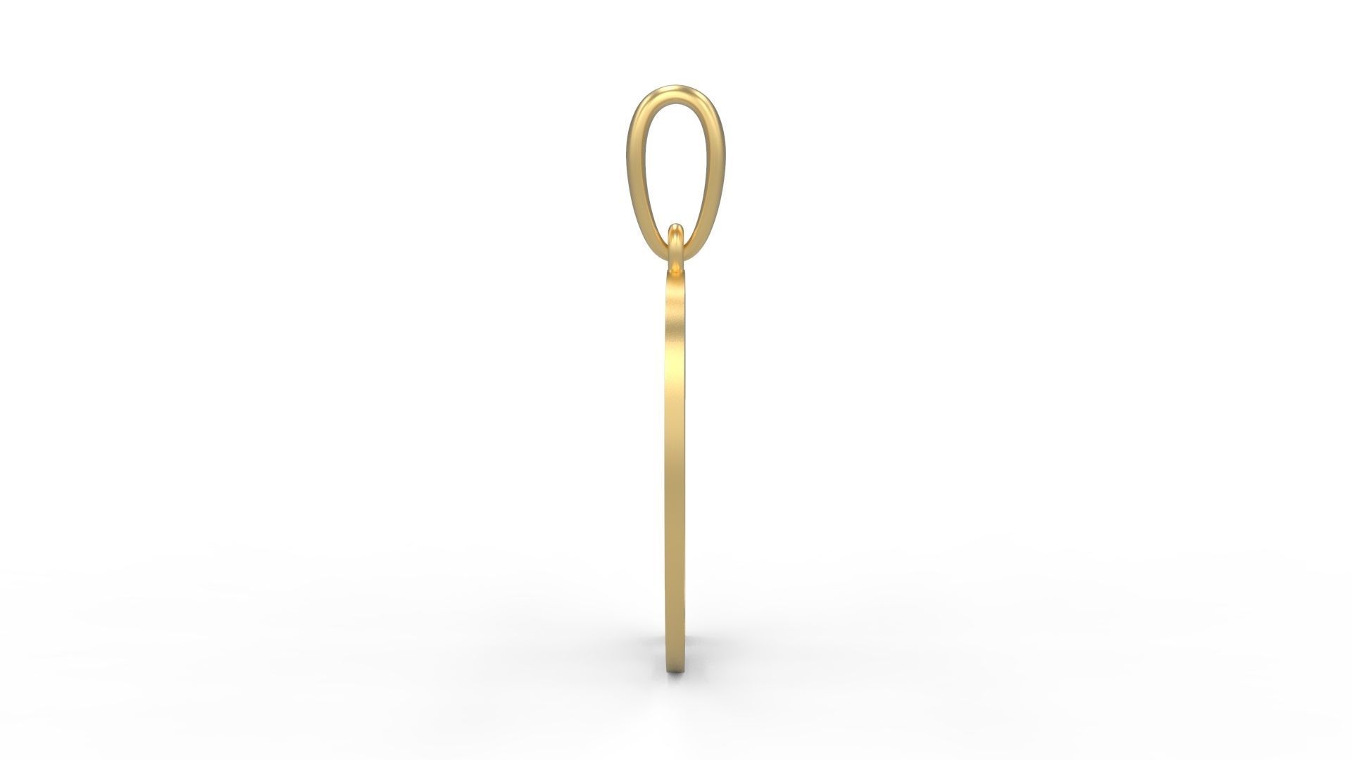 Initial Letters Pendant Mollie Rocky D 3D print model_2