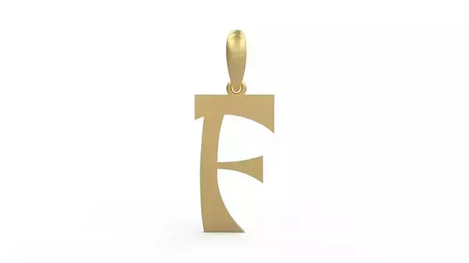 Initial Letters Pendant Mollie Rocky F