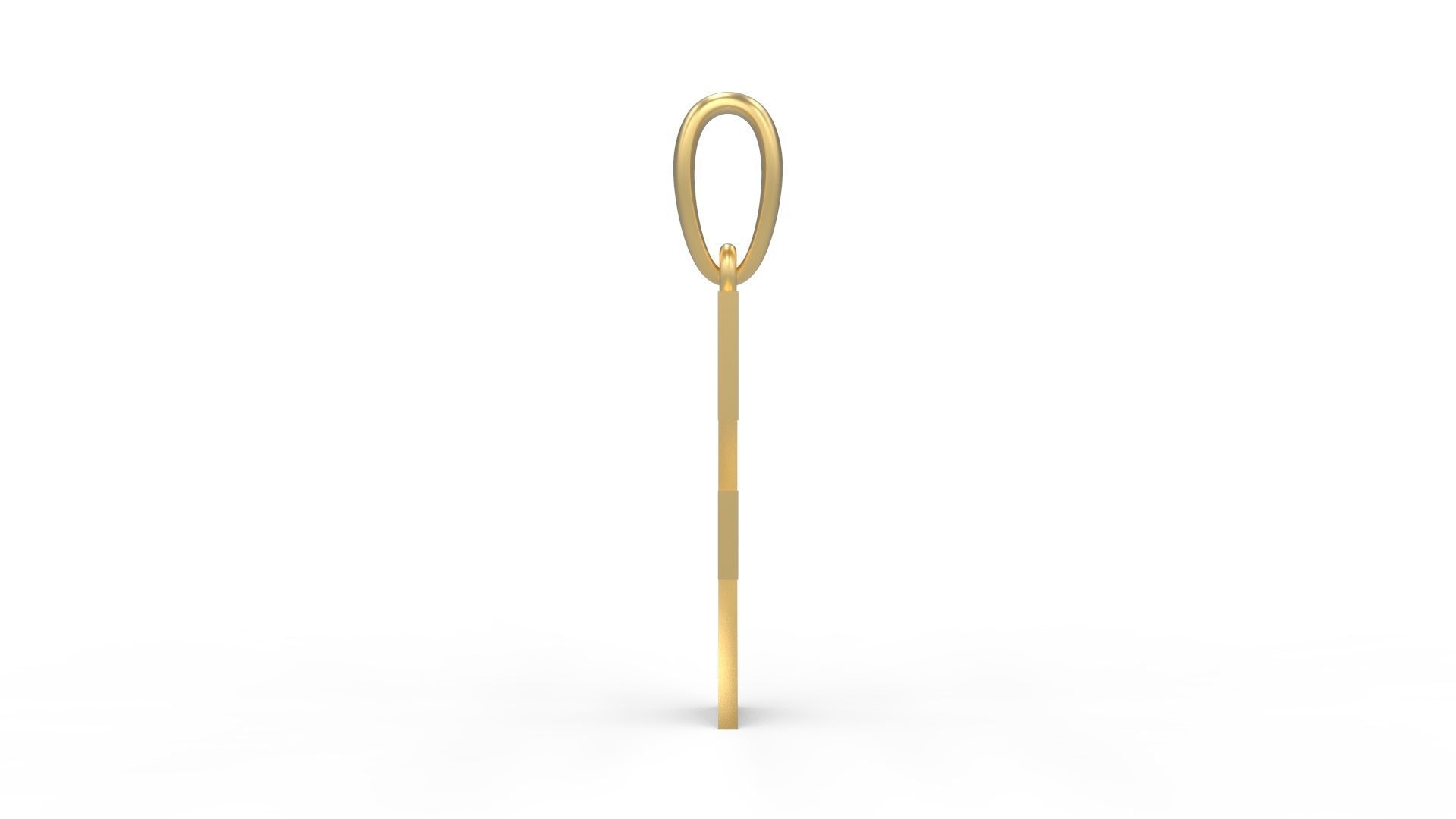 Initial Letters Pendant Mollie Rocky F 3D print model_2