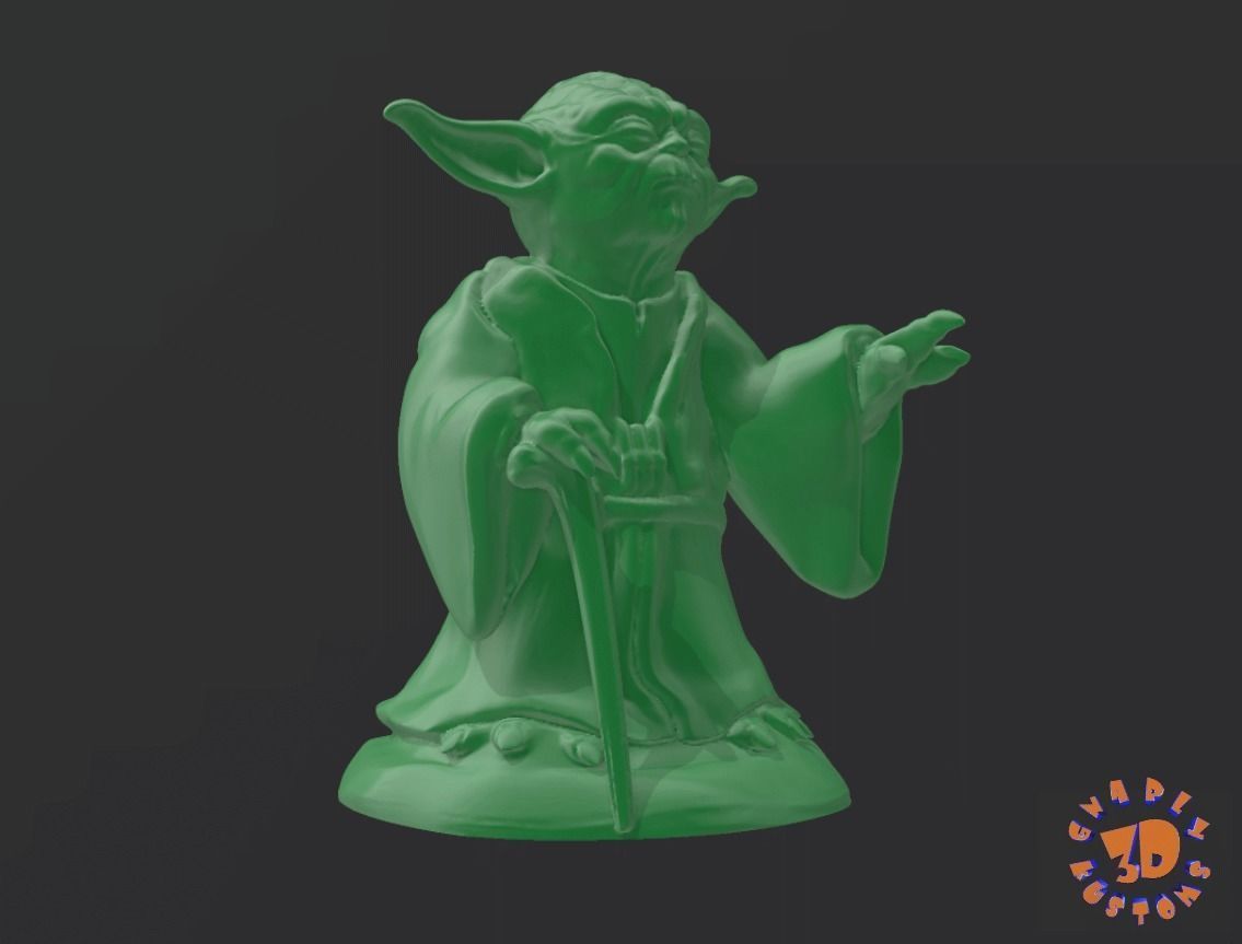 YODA - Star Wars - HIGH QUALITY 3D print model_2