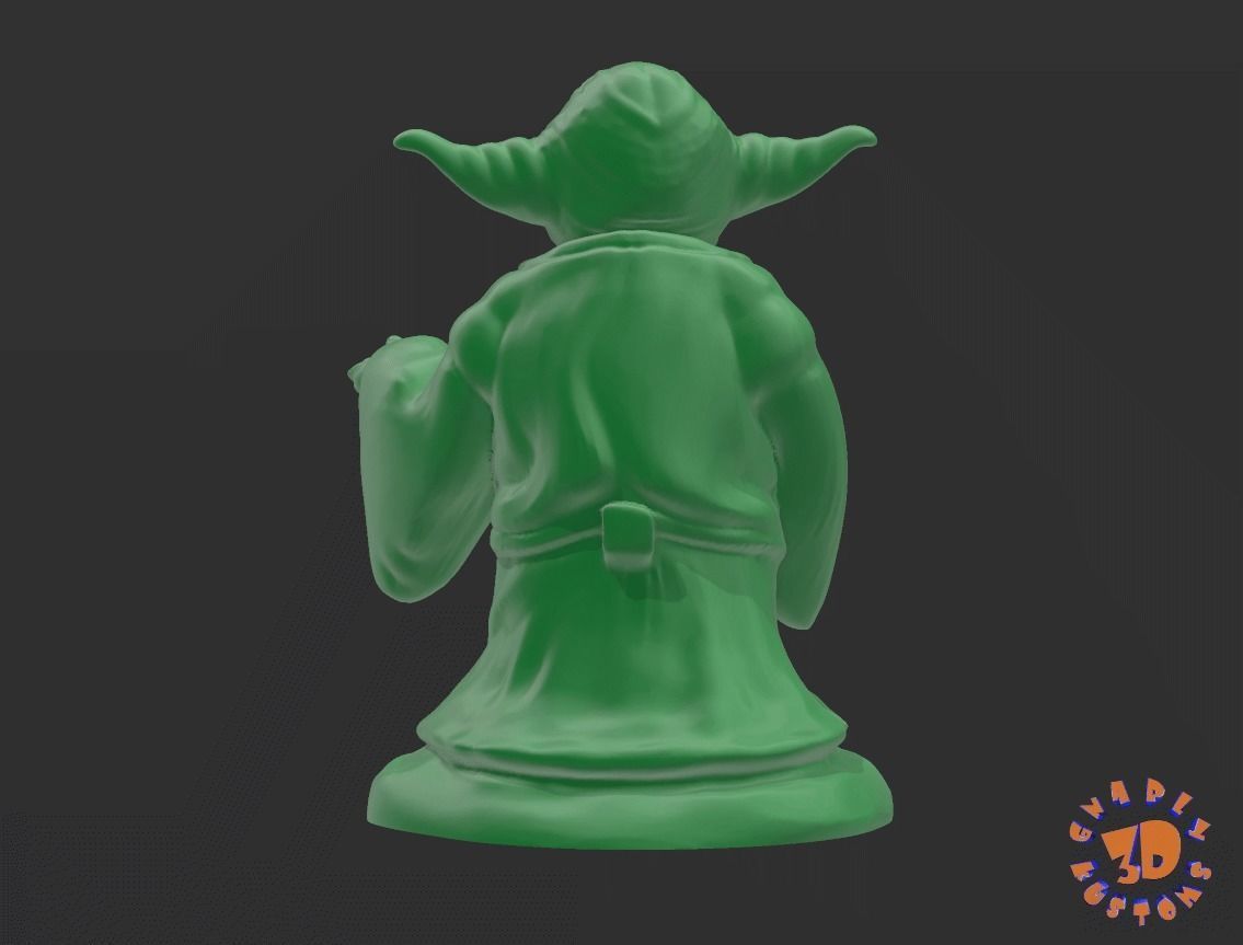 YODA - Star Wars - HIGH QUALITY 3D print model_5