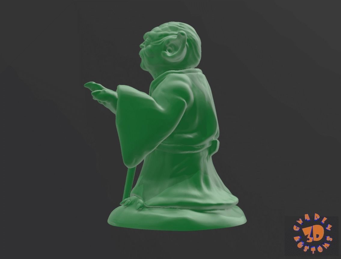 YODA - Star Wars - HIGH QUALITY 3D print model_4