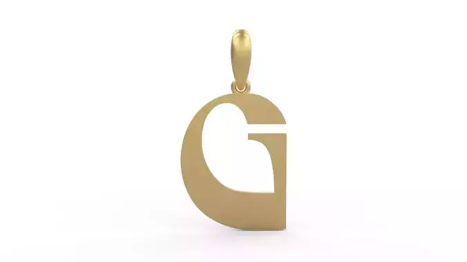 Initial Letters Pendant Mollie Rocky G