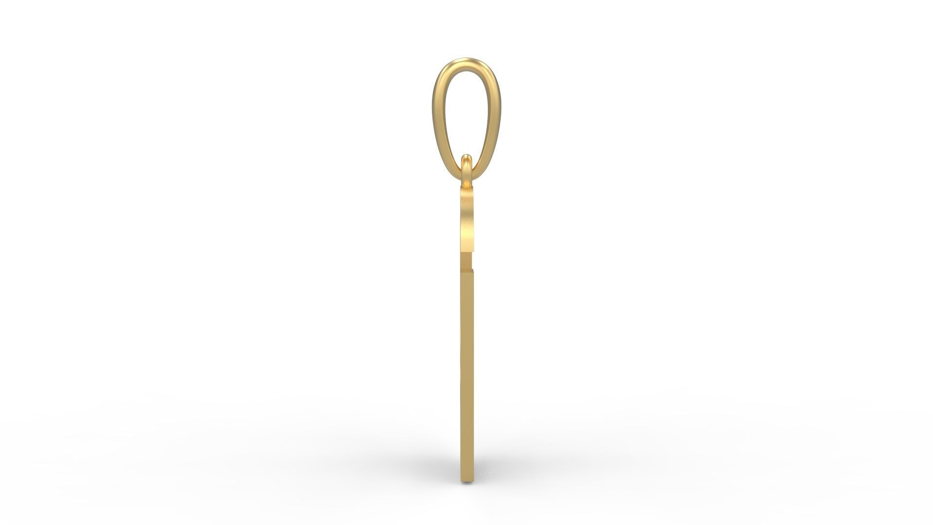 Initial Letters Pendant Mollie Rocky G 3D print model_2