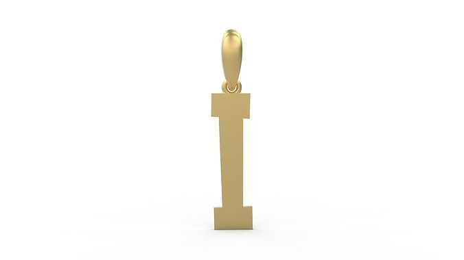 Initial Letters Pendant Mollie Rocky I 3D print model