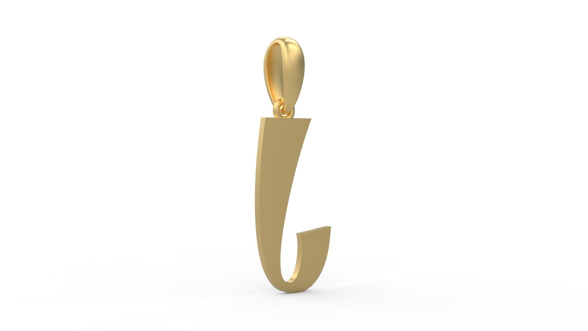 Initial Letters Pendant Mollie Rocky J 3D print model_3