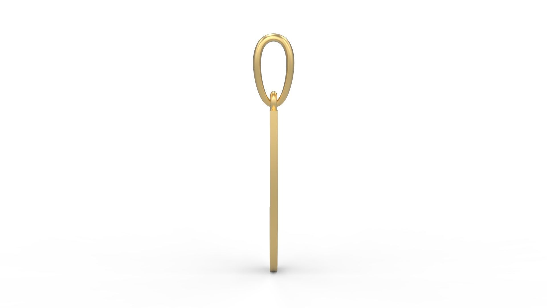 Initial Letters Pendant Mollie Rocky J 3D print model_2