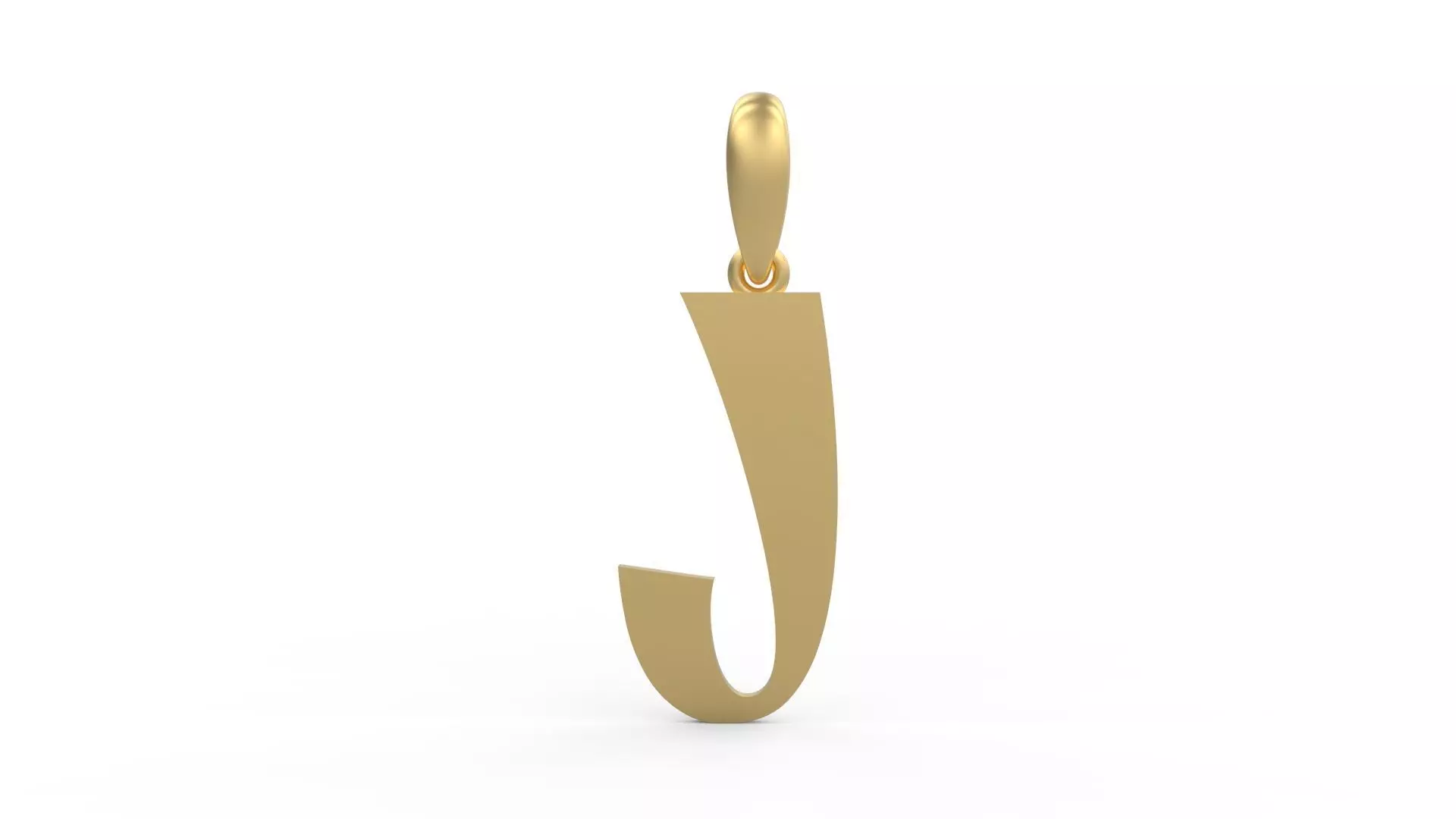 Initial Letters Pendant Mollie Rocky J 3D print model_0
