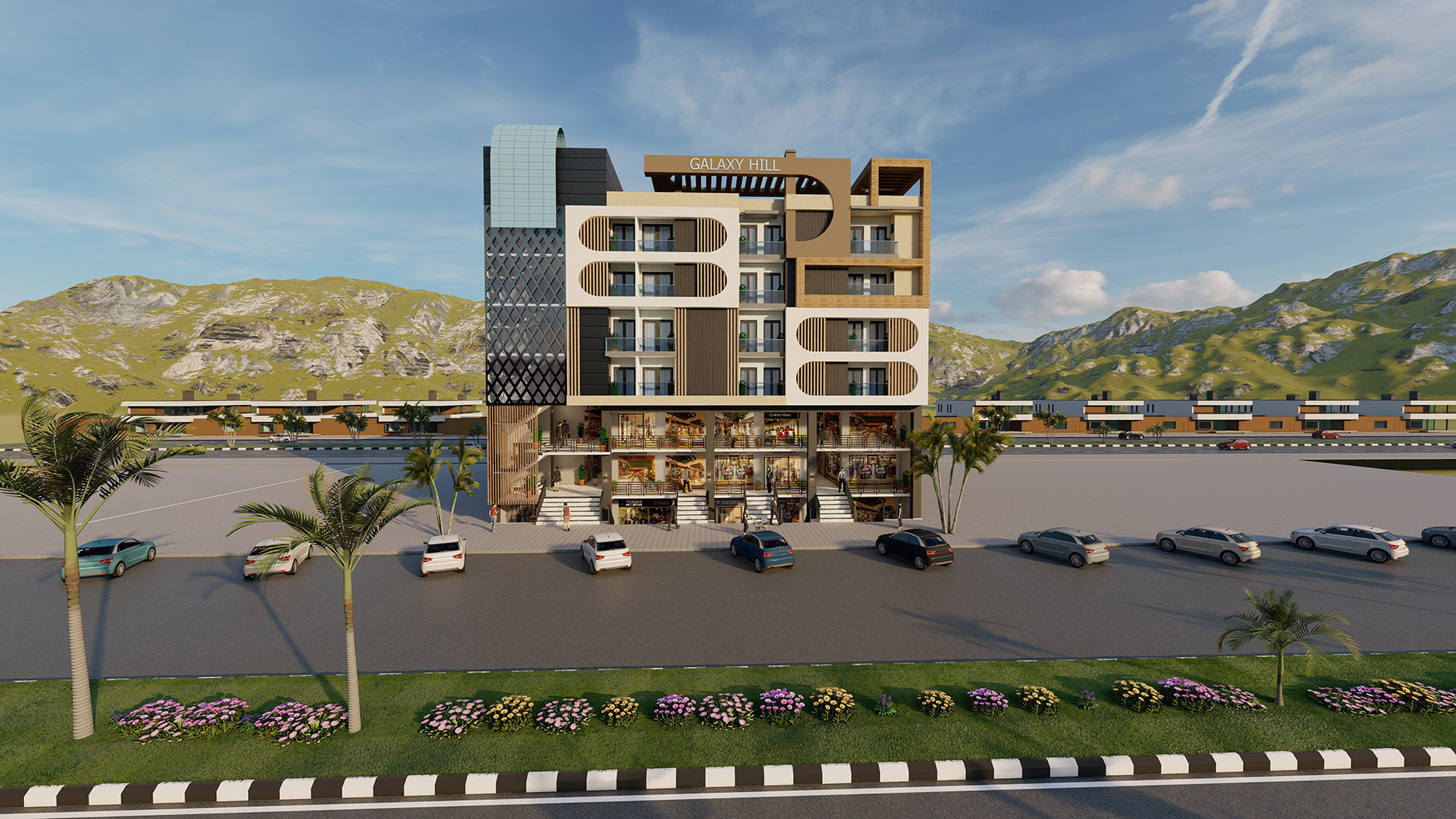 Residential Building  OR APARTMENT BUILDING DESIGN  3D model Low-poly 3D model_5