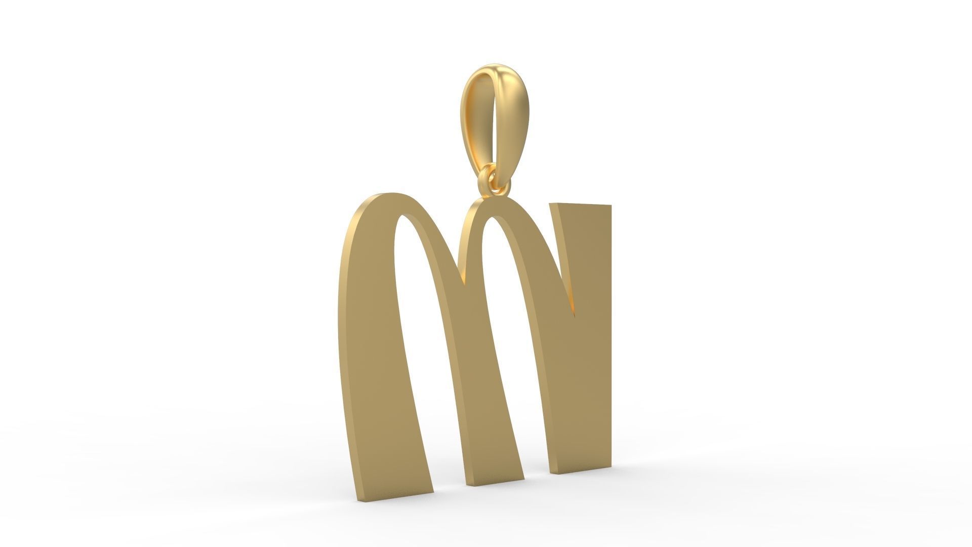 Initial Letters Pendant Mollie Rocky M 3D print model_3
